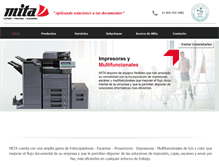 Tablet Screenshot of mita.com.mx